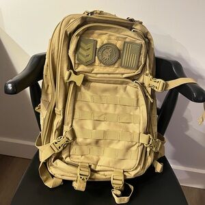 Military style backpack